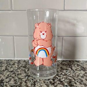 Care Bear Pizza Hut Glass - Cheer Bear